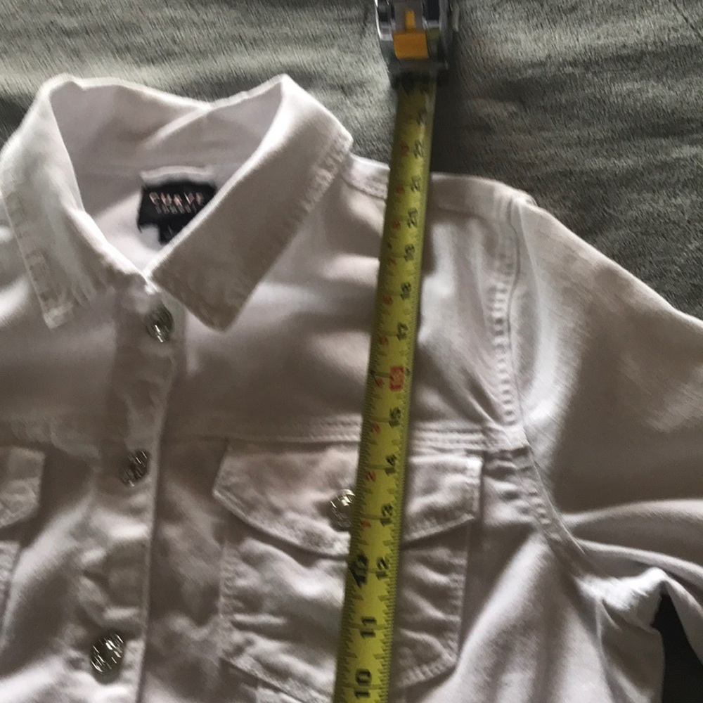 NWT super cute white jeans jacket